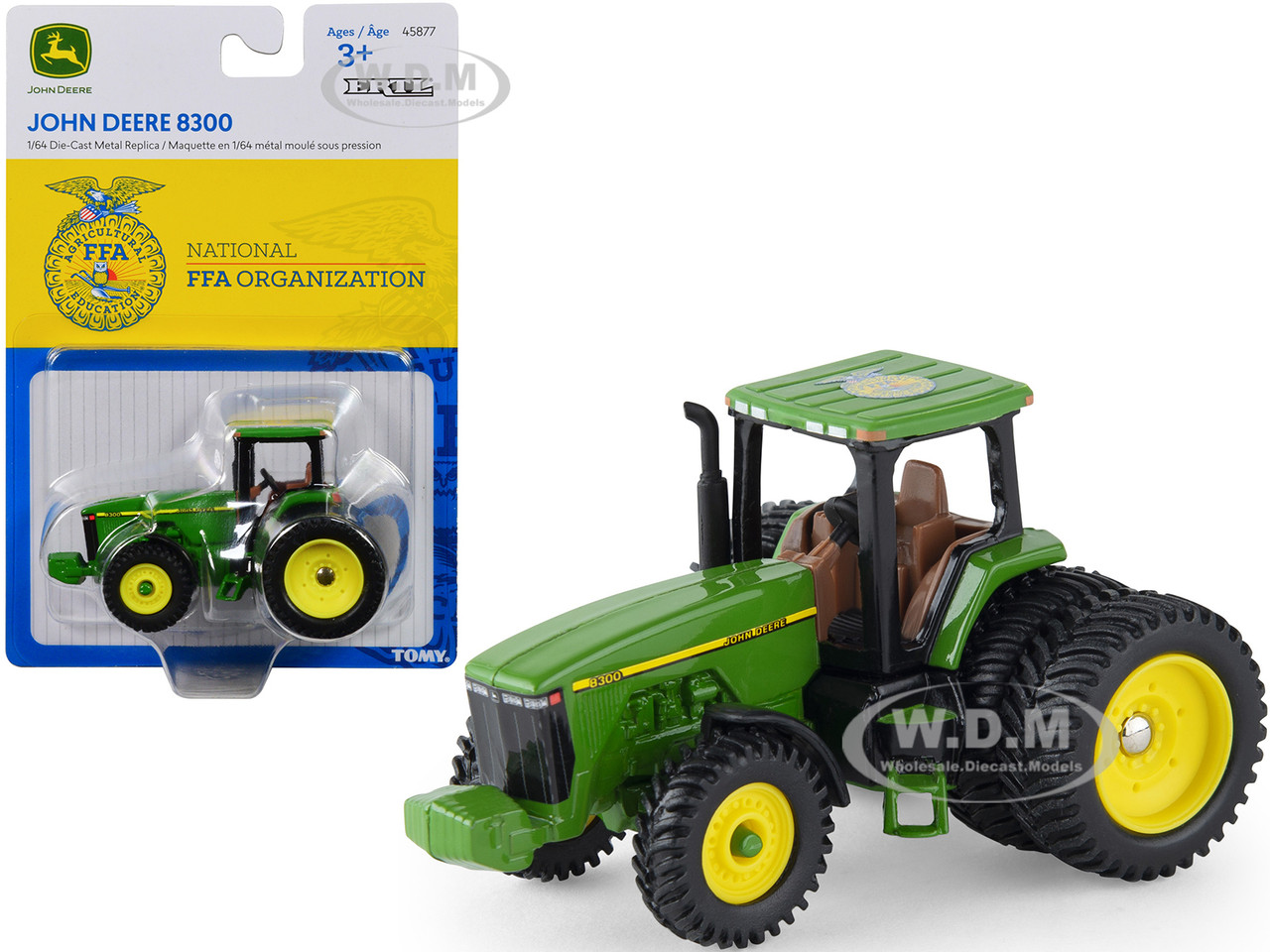 John Deere 8300 Dual Wheel Tractor Green "National FFA Organization" Series 1/64 Diecast Model by ERTL TOMY diecast model