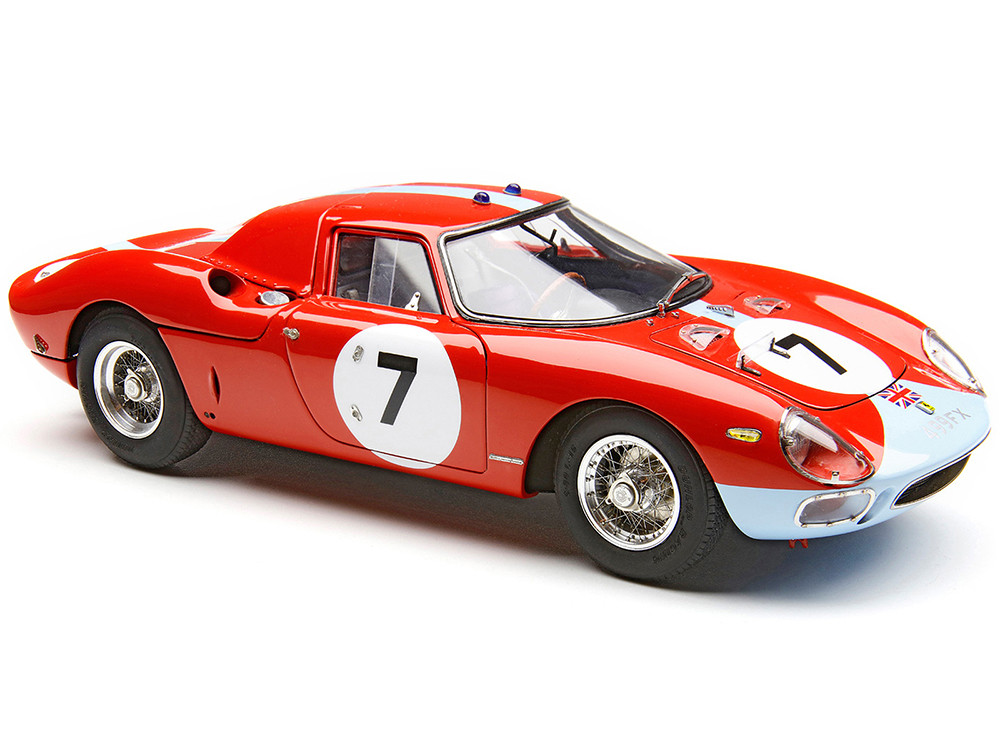 Ferrari 250 LM RHD (Right Hand Drive) #7 Graham Hill - Jo Bonnier Winner "12 Hours of Reims" (1964) Limited Edition to 1500 pieces Worldwide 1/18 Diecast Model Car by CMC diecast model