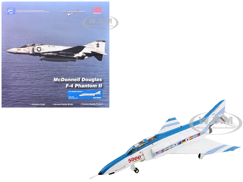 McDonnell Douglas F-4E Phantom II Fighter-Bomber Aircraft "70290, 5000th Phantom, St Louis" (1978) United States Air Force "Air Power Series" 1/72 Diecast Model by Hobby Master diecast model