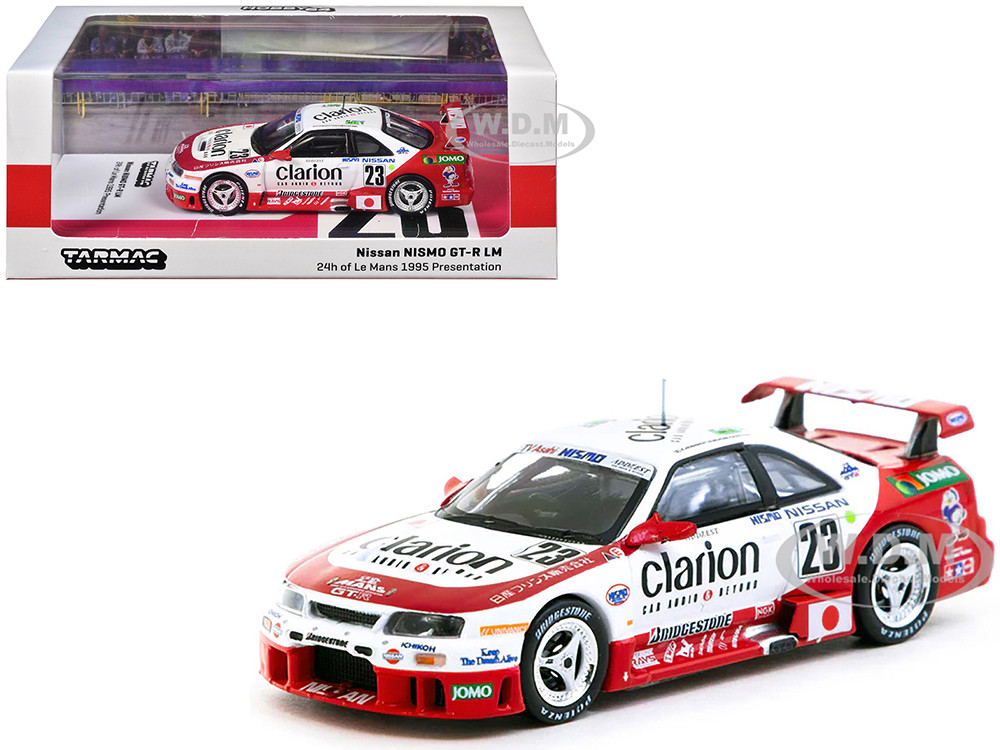 Nissan NISMO GT-R LM #23 Kazuyoshi Hoshino - Toshio Suzuki - Masahiko Kageyama "Presentation" "24 Hours of Le Mans" (1995) "Hobby64" Series 1/64 Diecast Model Car by Tarmac Works diecast model