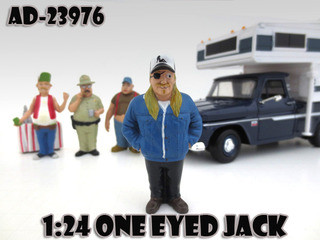 One Eyed Jack "Trailer Park" Figure For 1:24 Diecast Model Cars by American Diorama diecast model
