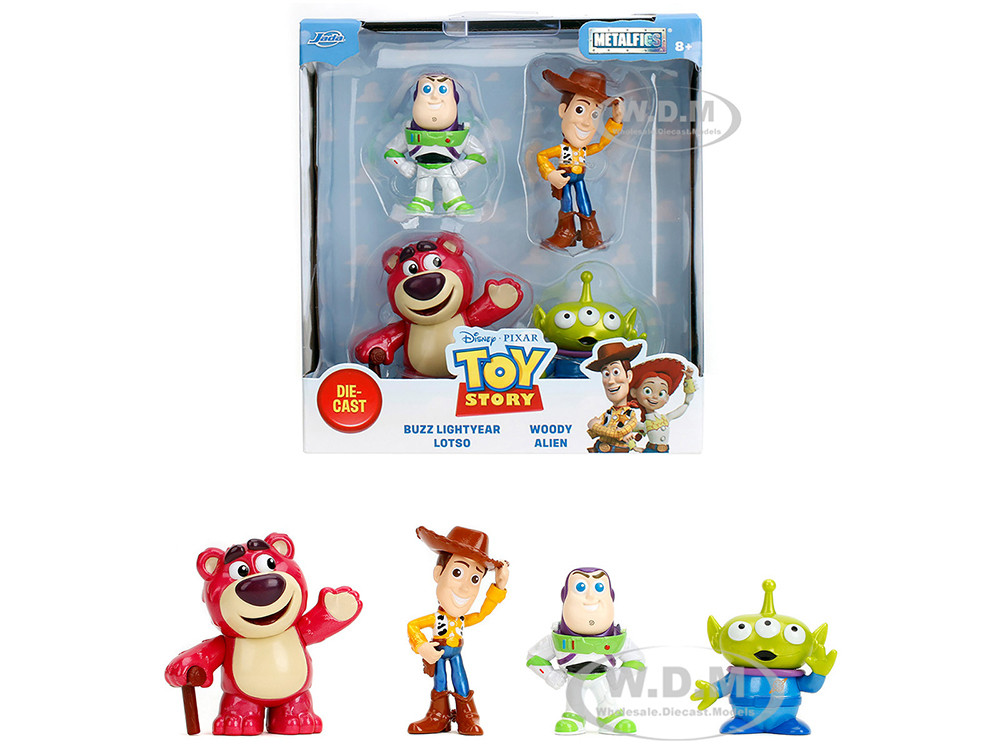 Set of 4 Diecast Figures "Toy Story" "Metalfigs" Series Diecast Models by Jada diecast model