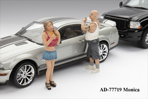 Female Monica Figure For 1:18 Diecast Model Cars by American Diorama diecast model