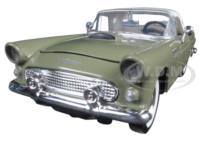 1956 Ford Thunderbird Soft Top Green 1/24 Diecast Car Model by Motormax diecast model