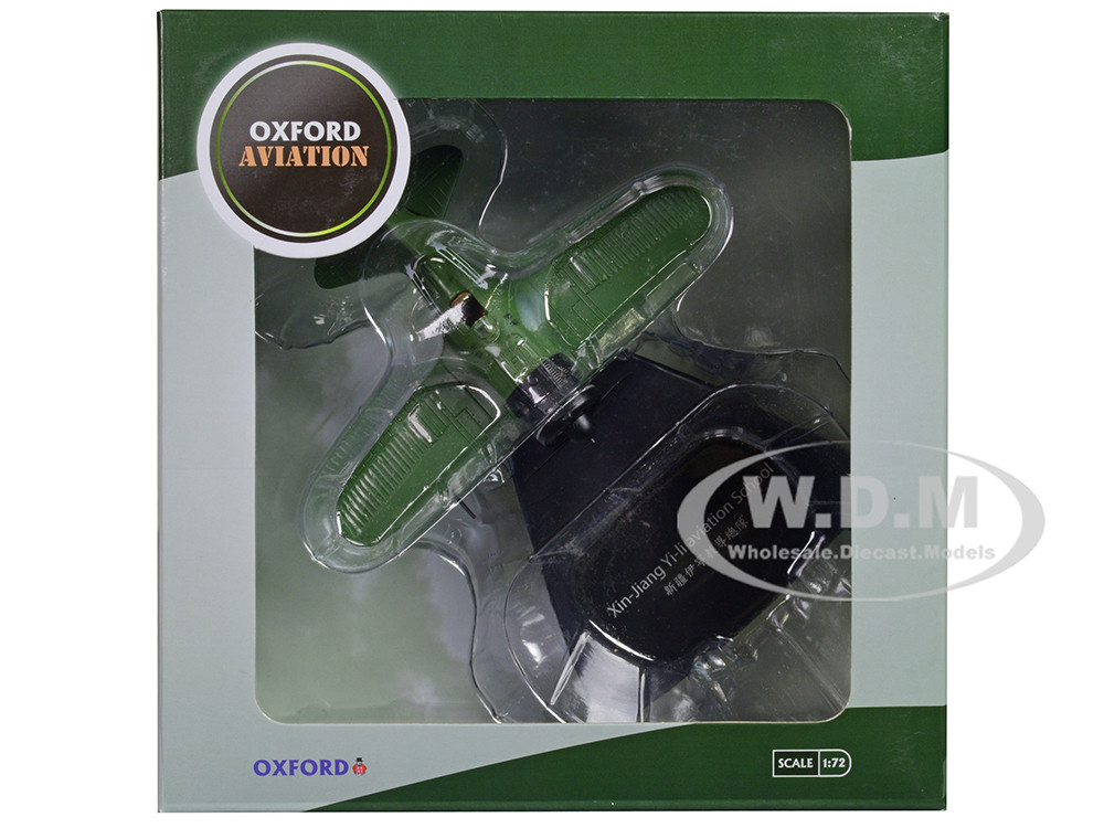Polikarpov I-16 Fighter Aircraft "Xin-Jiang Yi-li Aviation School" Republic of China Air Force "Oxford Aviation" Series 1/72 Diecast Model Airplane by Oxford Diecast diecast model