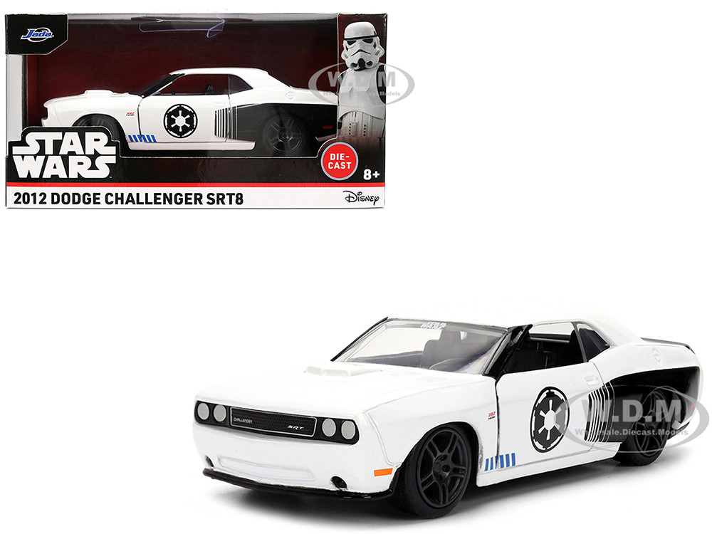 2012 Dodge Challenger SRT8 "Stormtrooper" Livery White with Graphics "Star Wars" Franchise "Hollywood Rides" Series 1/32 Diecast Model Car by Jada diecast model