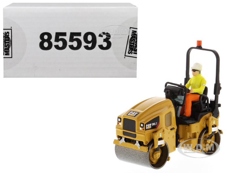 CAT Caterpillar CB-2.7 Utility Compactor with Operator "High Line Series" 1/50 Diecast Model by Diecast Masters diecast model