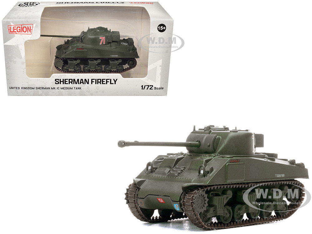 Sherman Firefly Mk.VC Medium Tank "Carole, C Squadron, 13th/18th Royal Hussars (Queen Marys Own), 27th Armoured Brigade, Normandy" (1944) British Army 1/72 Diecast Model by Legion diecast model