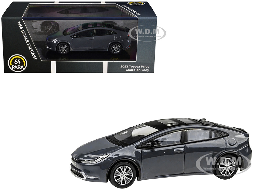 2023 Toyota Prius Guardian Gray 1/64 Diecast Model Car by Paragon Models diecast model