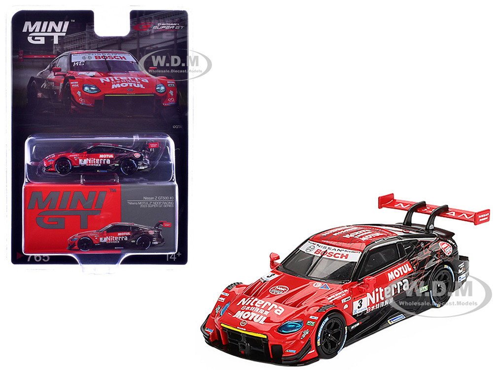Nissan Z GT500 #3 Katsumasa Chiyo - Mitsunori Takaboshi "Niterra MOTUL Z - NDDP Racing" "Super GT Series" (2023) Limited Edition 1/64 Diecast Model Car by Mini GT diecast model