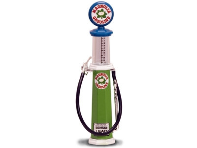 Magnolia Gasoline Vintage Gas Pump Cylinder 1/18 Diecast Replica by Road Signature diecast model