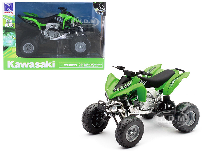 Kawasaki KFX 450R ATV Green 1/12 Motorcycle Model by New Ray diecast model