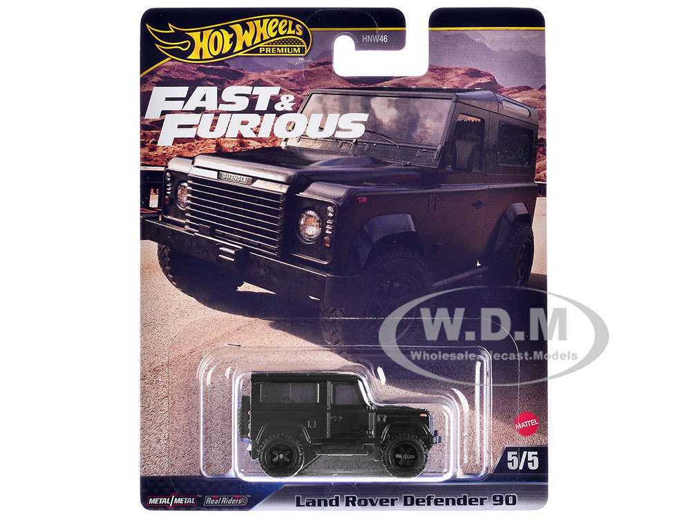 Land Rover Defender 90 Black "F9" (2021) Movie "Fast & Furious" Series Diecast Model Car by Hot Wheels diecast model