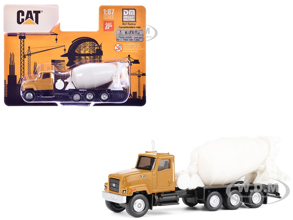 CAT Caterpillar CT681 Concrete Mixer Yellow 1/87 (HO) Diecast Model by Diecast Masters diecast model