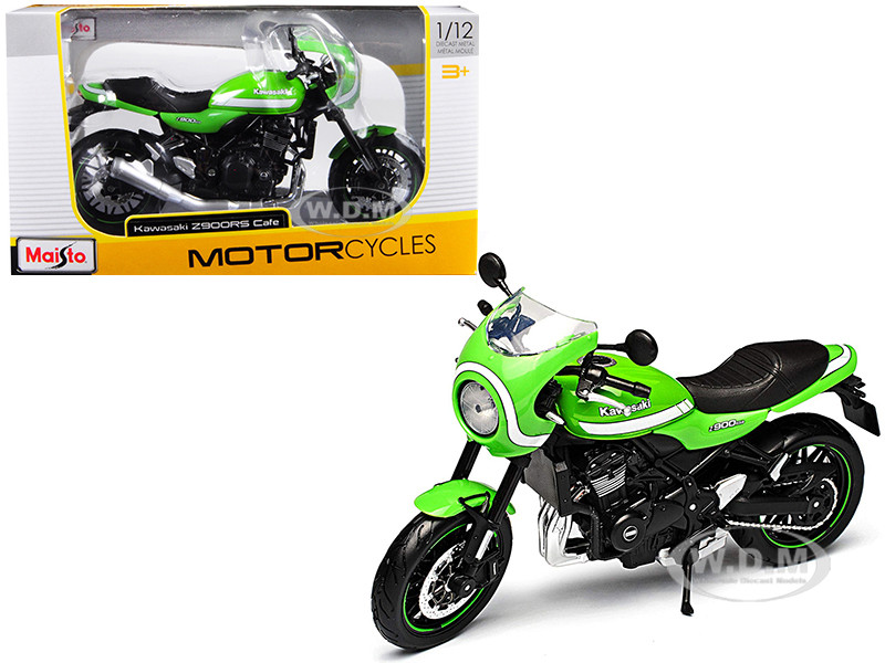 Kawasaki Z900RS Cafe Green 1/12 Diecast Motorcycle Model by Maisto diecast model
