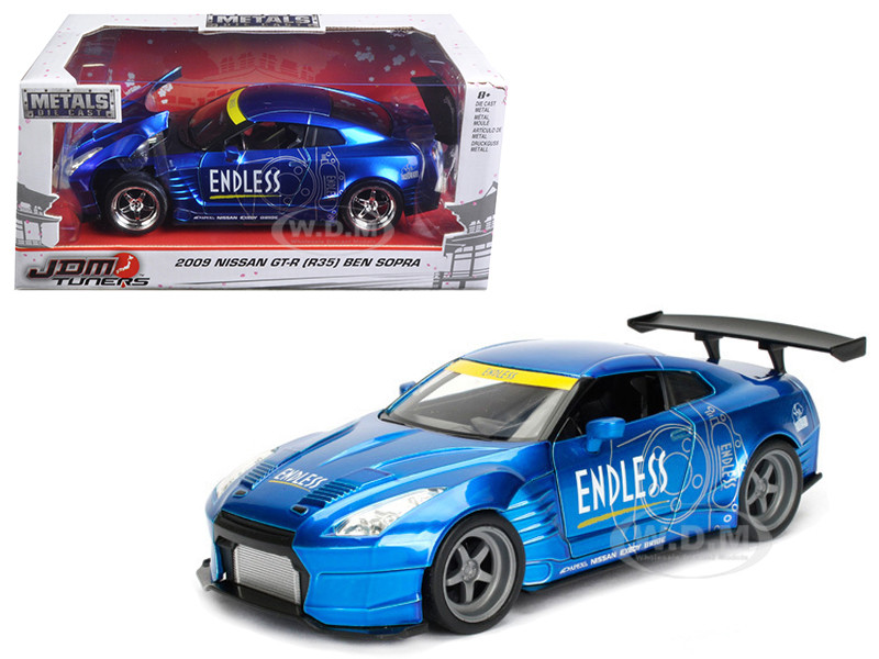 2009 Nissan GT-R (R35) Ben Sopra Blue JDM Tuners 1/24 Diecast Model Car  by Jada diecast model