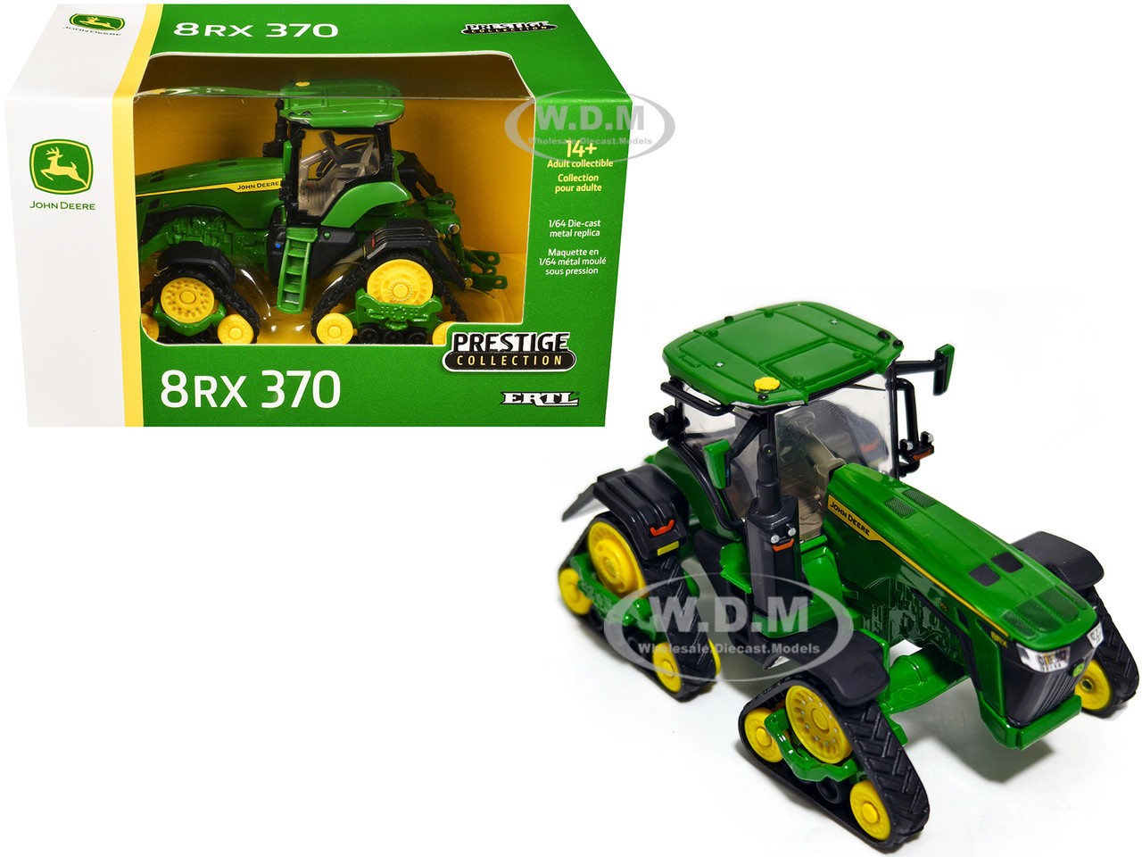 John Deere 8RX 370 Tractor Green "Prestige Collection" Series 1/64 Diecast Model by ERTL TOMY diecast model