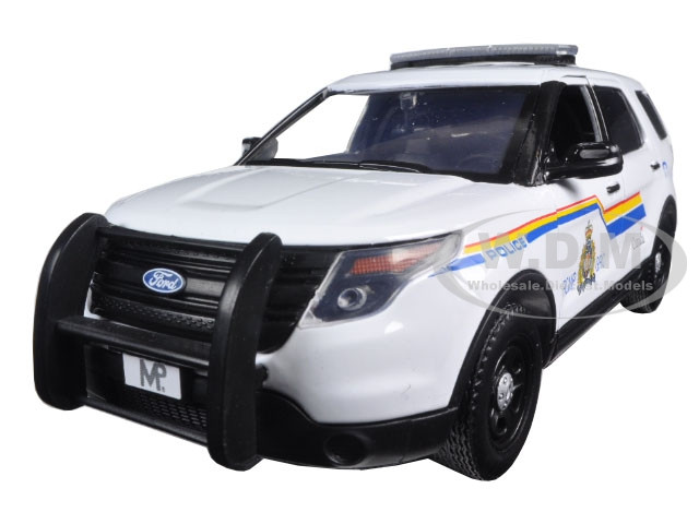 2015 Ford Police Interceptor Utility with Light Bar "RCMP Royal Canadian Mounted Police" White 1/24 Diecast Model Car by Motormax diecast model