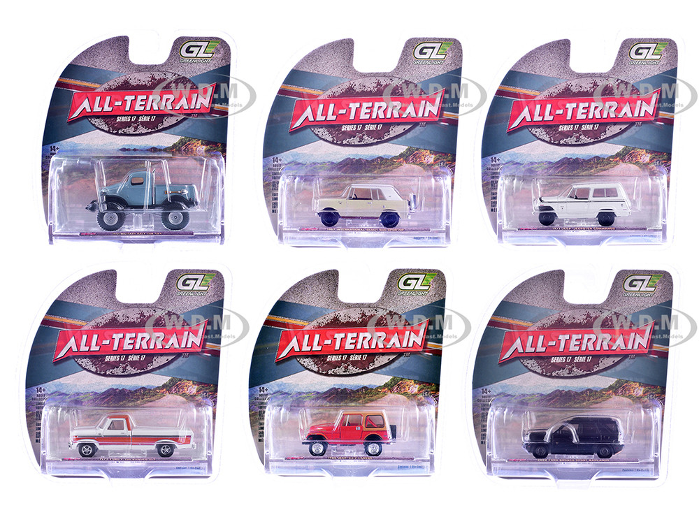 "All Terrain" Series 17, Set of 6 pieces 1/64 Diecast Model Cars by Greenlight diecast model