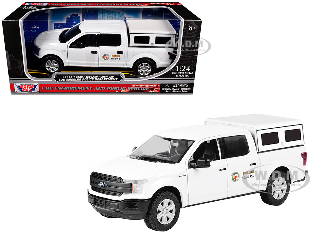 2019 Ford F-150 Lariat Crew Cab Pickup Truck "Los Angeles Police Department Bomb Squad" White "Law Enforcement and Public Service" Series 1/27 Diecast Model Car by Motormax diecast model