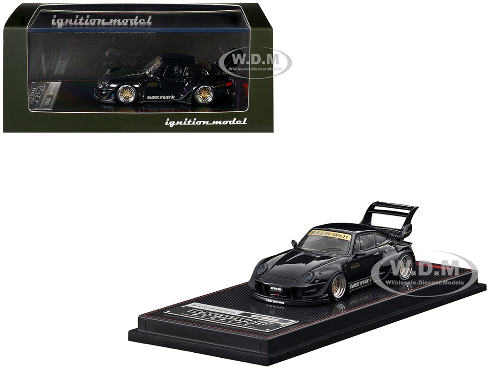 RWB 993 "Dark Star" Black 1/64 Diecast Model Car by Ignition Model diecast model