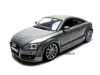 2007 Audi TT Coupe Grey 1/18 Diecast Car Model by Motormax diecast model