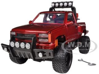 1992 GMC Sierra GT Pickup Truck Off Road Red 1/24 Diecast Model by Motormax diecast model