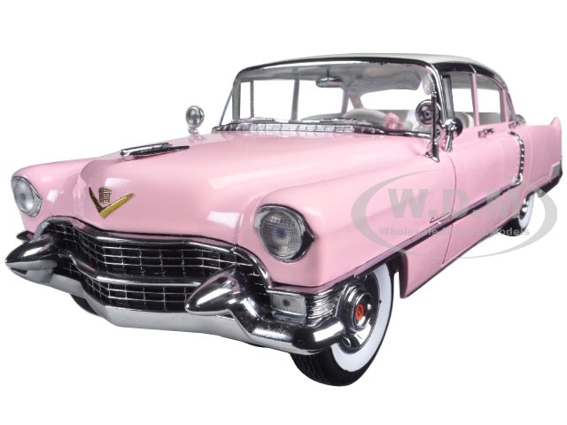 1955 Pink Cadillac Fleetwood Series 60 Special "Elvis Presley" 1/18 Diecast Model Car by Greenlight diecast model