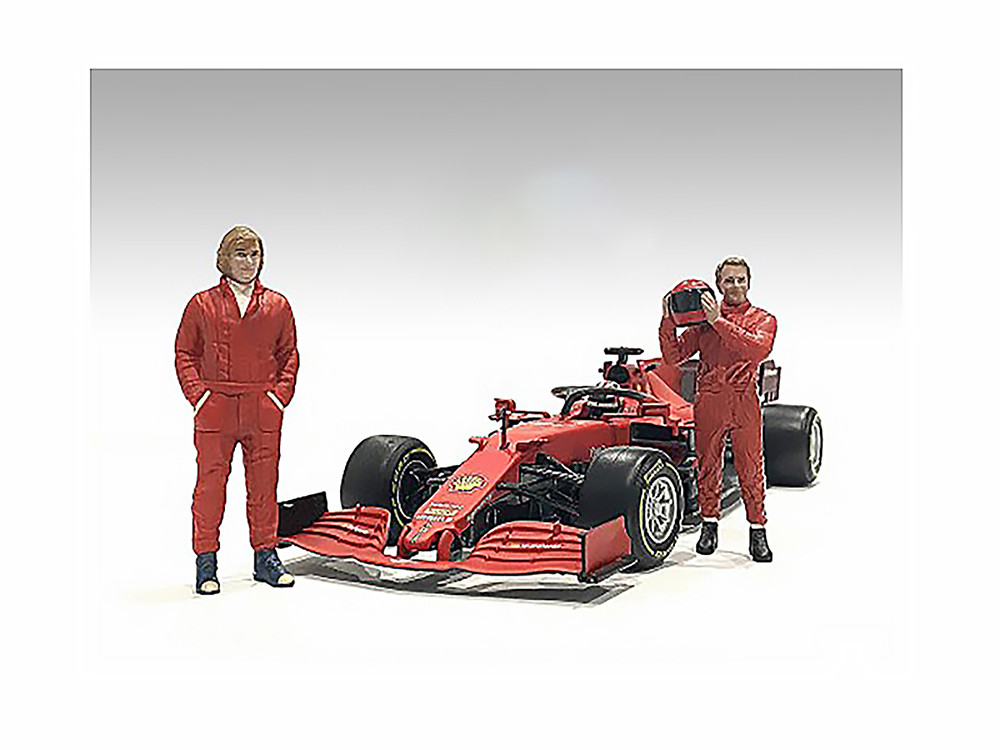"Racing Legends" 70's Set of 2 Diecast Figures for 1/43 Scale Models by American Diorama diecast model