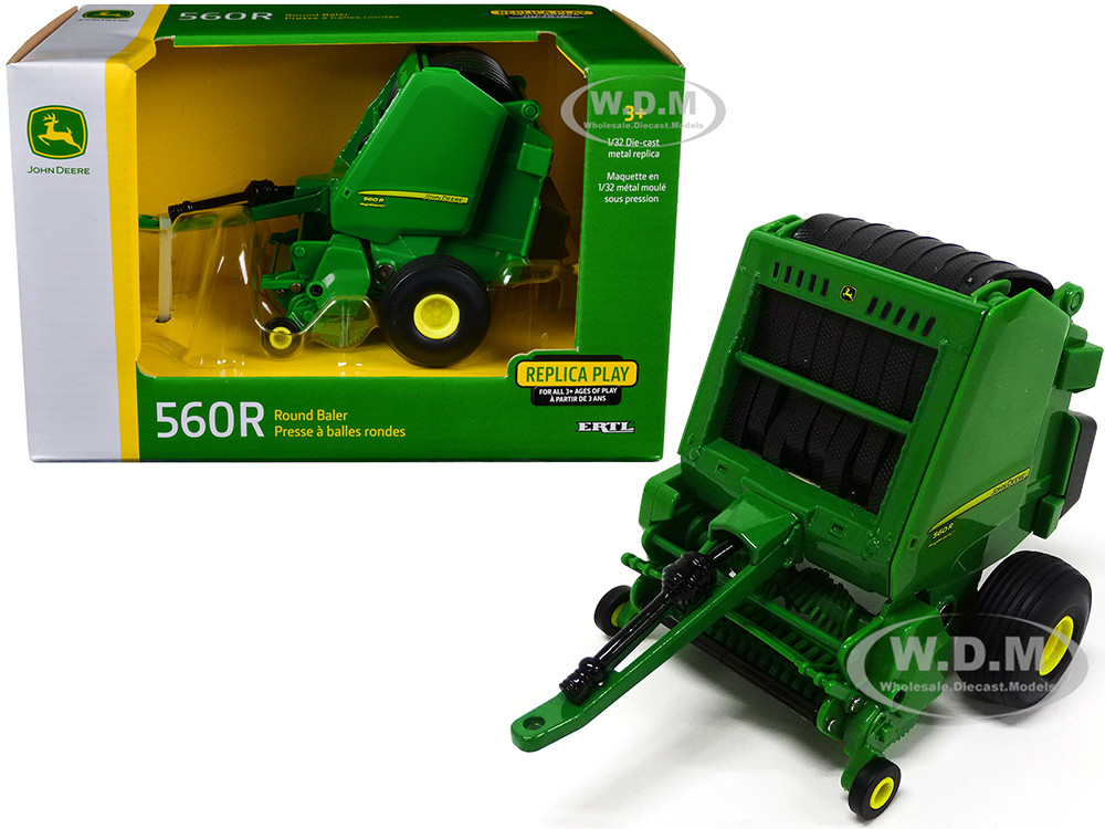 John Deere 560R Round Baler Green 1/32 Diecast Model by ERTL TOMY diecast model
