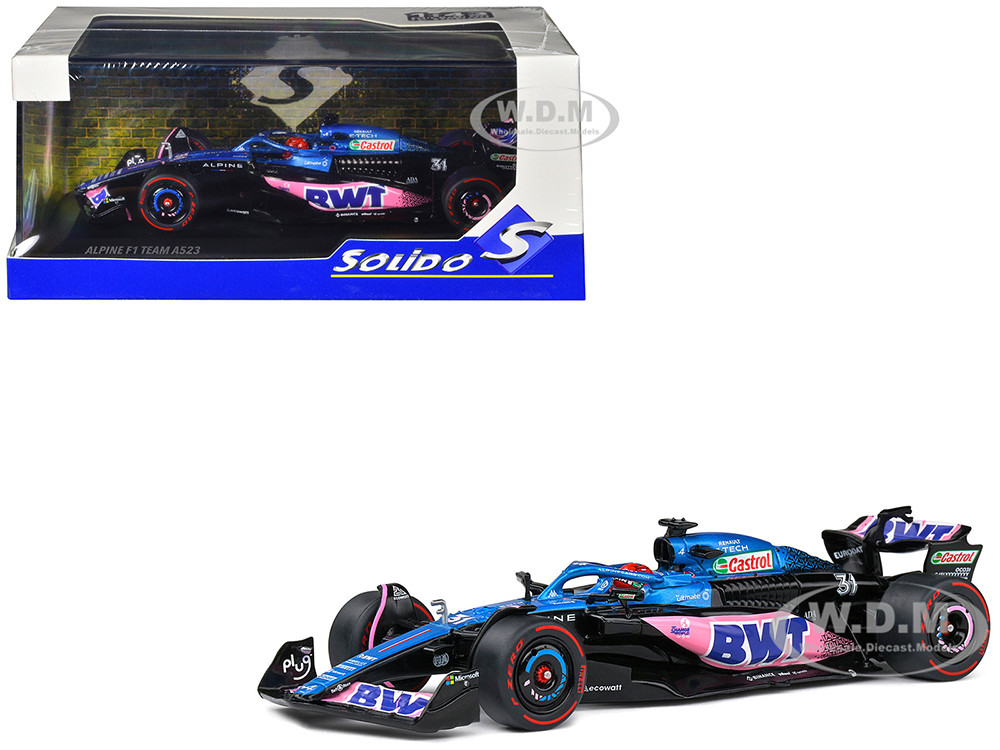 Alpine A523 #31 Esteban Ocon "BWT" 3rd Place "Formula One F1" Monaco GP (2023) 1/43 Diecast Model Car by Solido diecast model