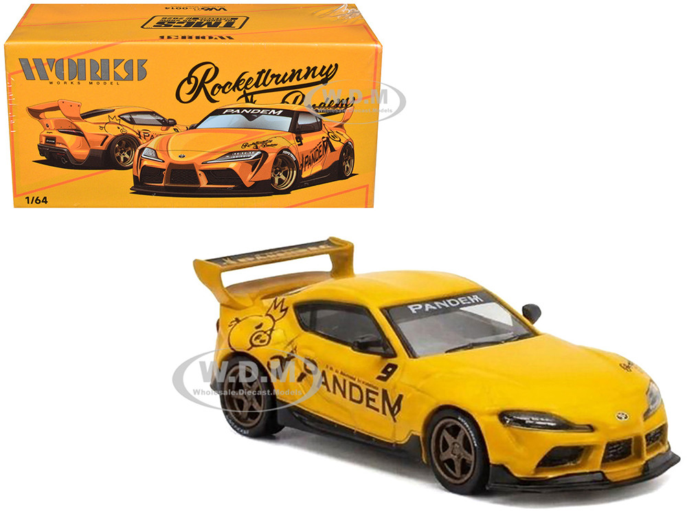 Pandem Supra Yellow "The Model Car Show Malaysia 2026" 1/64 Diecast Model Car by Works Model diecast model