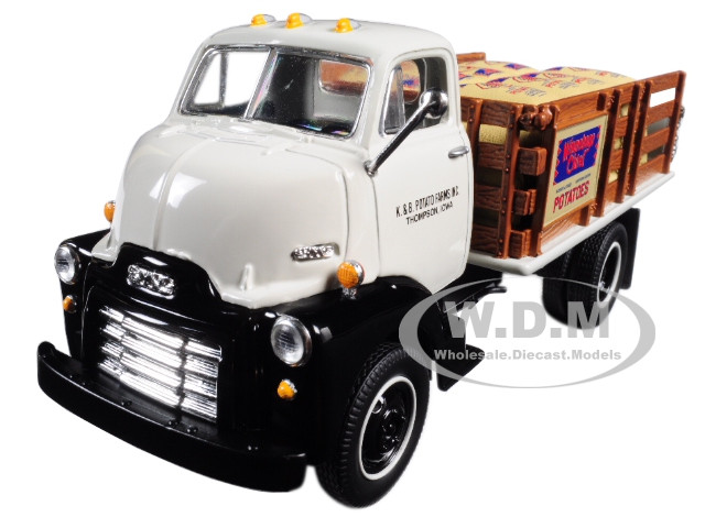1952 GMC COE Stake Truck with Sack Load K & B Potato Farms Inc. 1/34 Diecast Model by First Gear diecast model