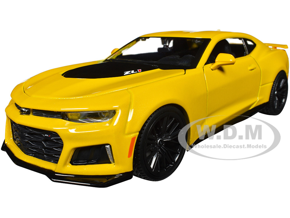 2017 Chevrolet Camaro ZL1 Yellow Metallic "Special Edition" 1/24 Diecast Model Car by Maisto diecast model