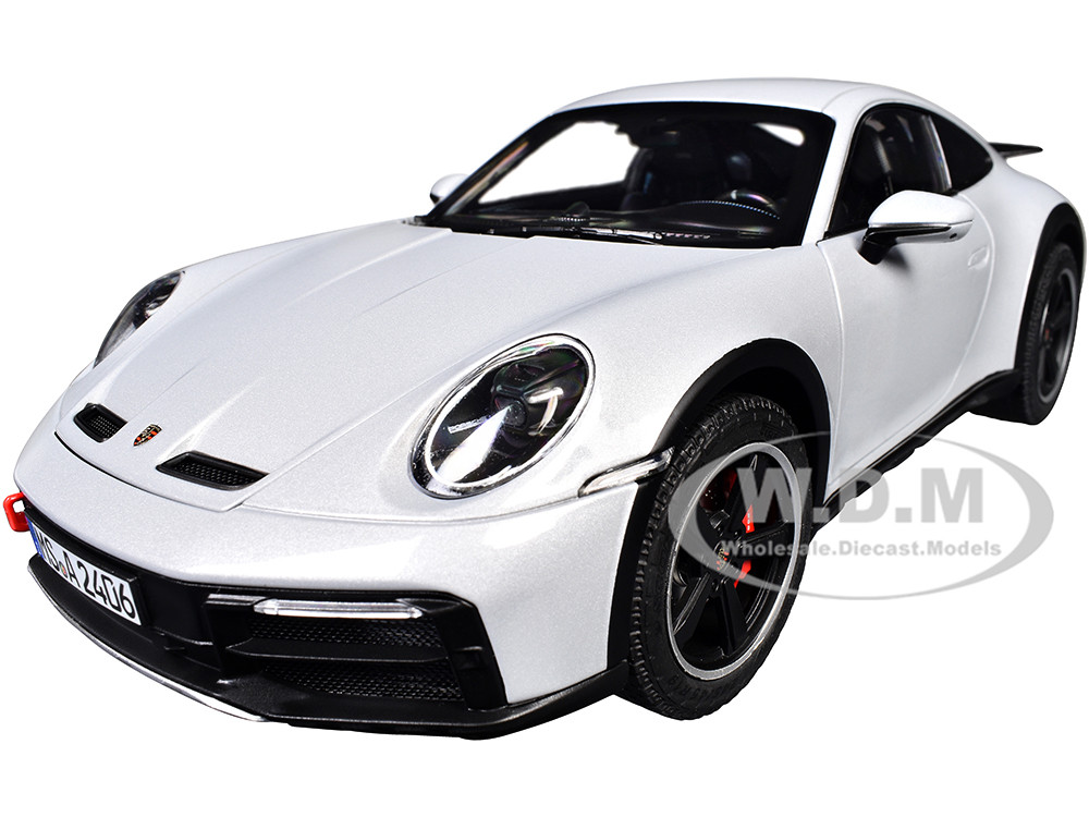 2023 Porsche 911 Dakar Ice Gray Metallic 1/18 Diecast Model Car by Norev diecast model