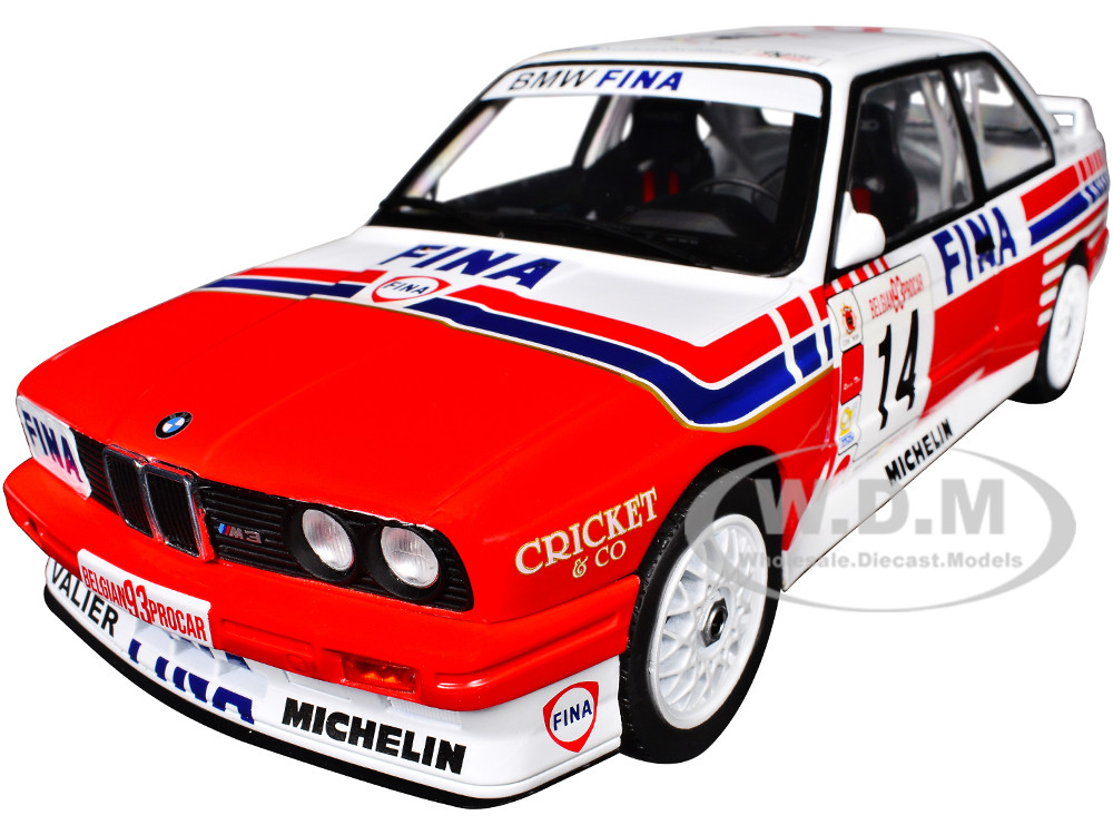 BMW E30 M3 #14 Marc Duez "Belgian Procar Championship" (1993) "Competition" Series 1/18 Diecast Model Car by Solido diecast model