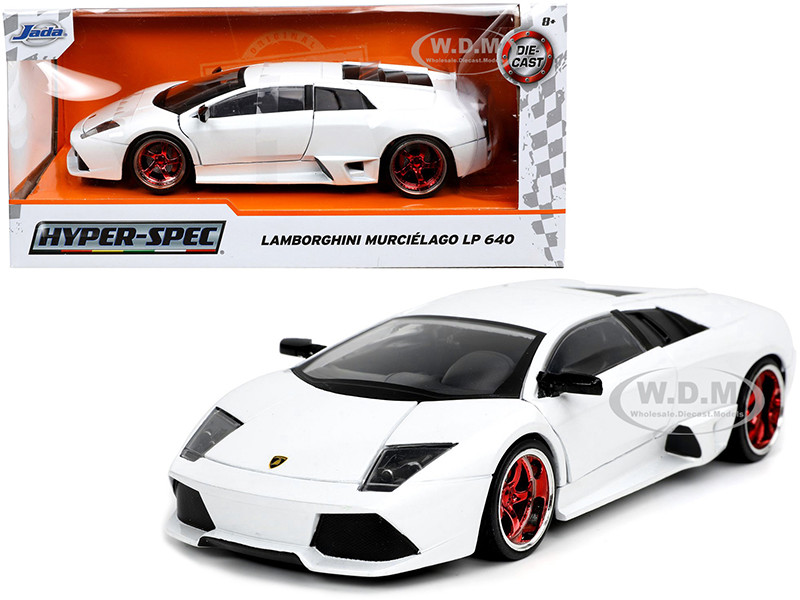 Lamborghini Murcielago LP640 White "Hyper-Spec" 1/24 Diecast Model Car by Jada diecast model