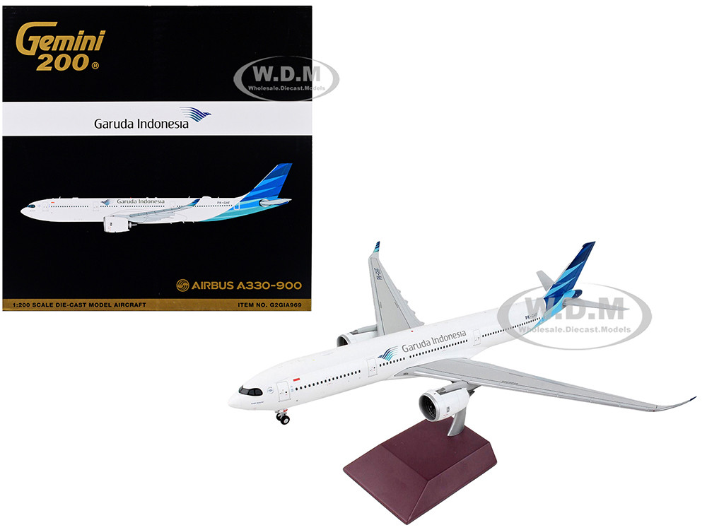 Airbus A330-900 Commercial Aircraft "Garuda Indonesia" White with Blue Tail "Gemini 200" Series 1/200 Diecast Model Airplane by GeminiJets diecast model
