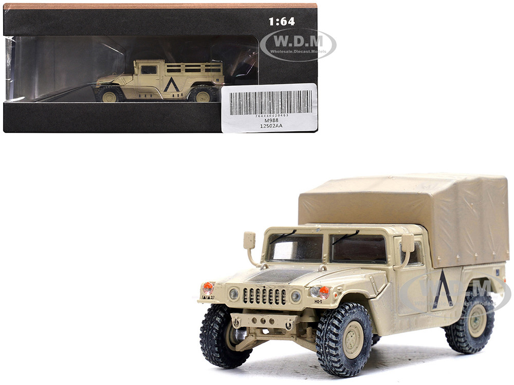 M998 HMMWV "1st Battalion, 37th Armored Regiment, 3rd Combat Brigade, 1st Armored Division, Gulf War, Iraq" (1991) United States Army "Military Miniature" Series 1/64 Diecast Model by Panzerkampf diecast model