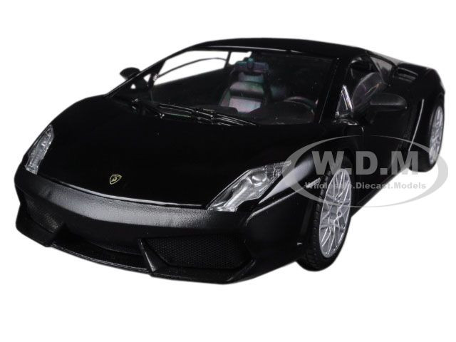 Lamborghini Gallardo LP-560-4 Matt Black 1/24 Diecast Car Model by Motormax diecast model