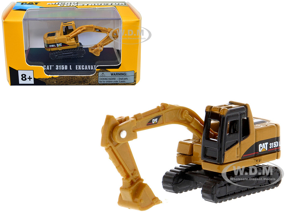 CAT Caterpillar 315D L Excavator Yellow "Micro-Constructor" Series Diecast Model by Diecast Masters diecast model