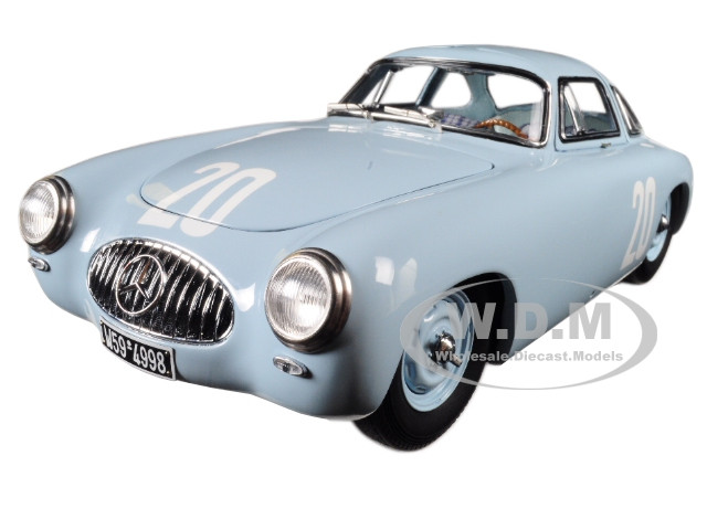 Mercedes 300 SL #20 Blue Grand Prix of Bern 1952 Limited to 1500 pieces Worldwide 1/18 Diecast Model Car by CMC diecast model