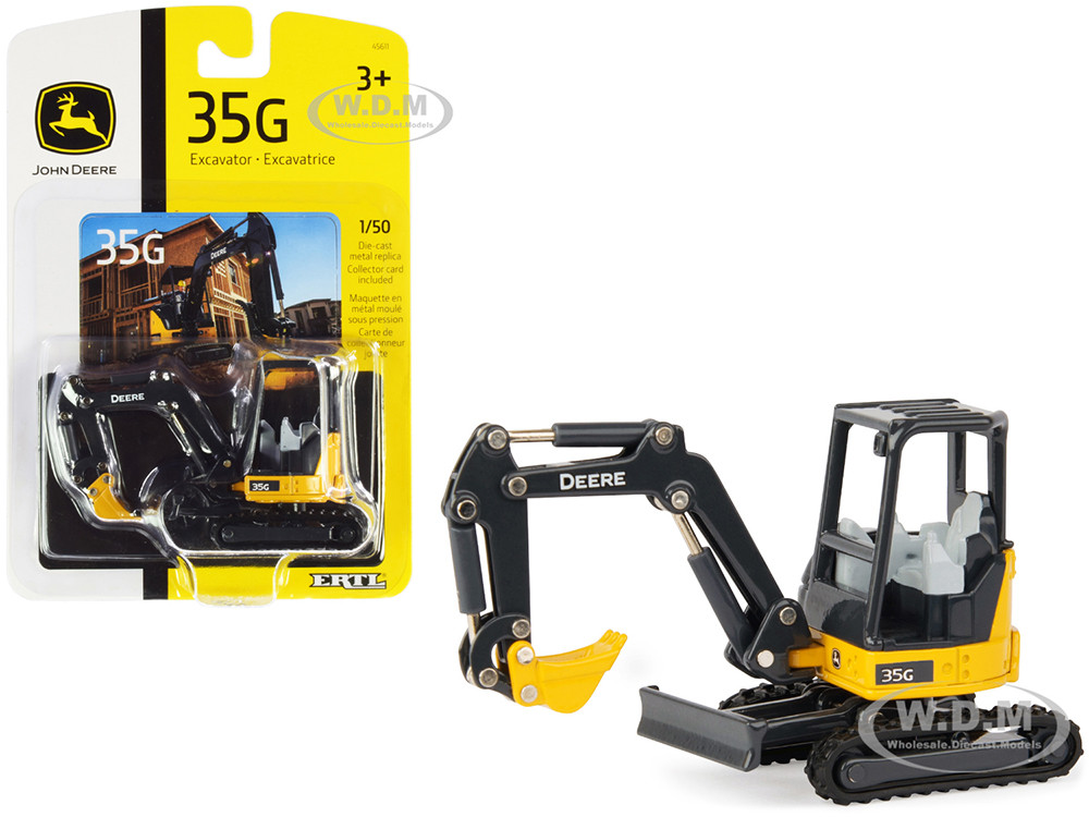 John Deere 35G Tracked Excavator 1/50 Diecast Model by ERTL TOMY diecast model