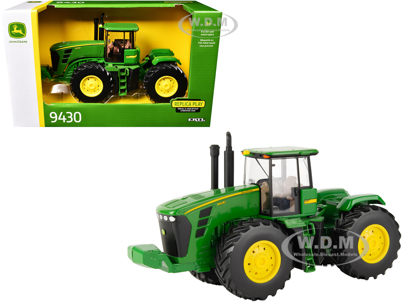 John Deere 9430 Tractor Green "Replica Play" Series 1/32 Diecast Model by ERTL TOMY diecast model
