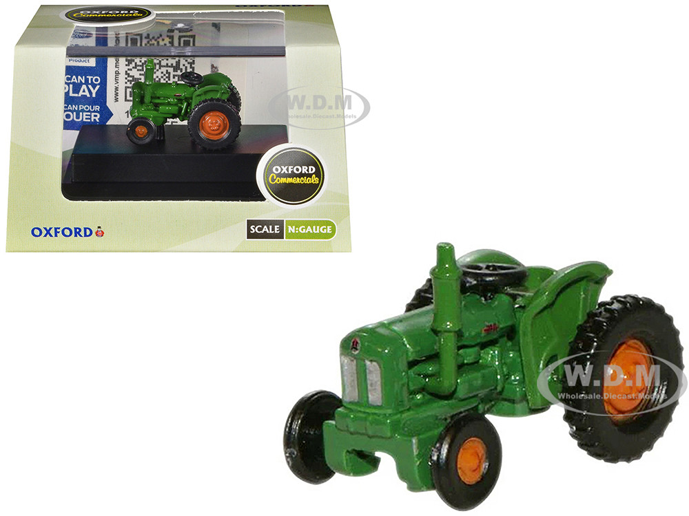Fordson Tractor Green with Orange Wheels 1/148 (N) Scale Diecast Model Car by Oxford Diecast diecast model