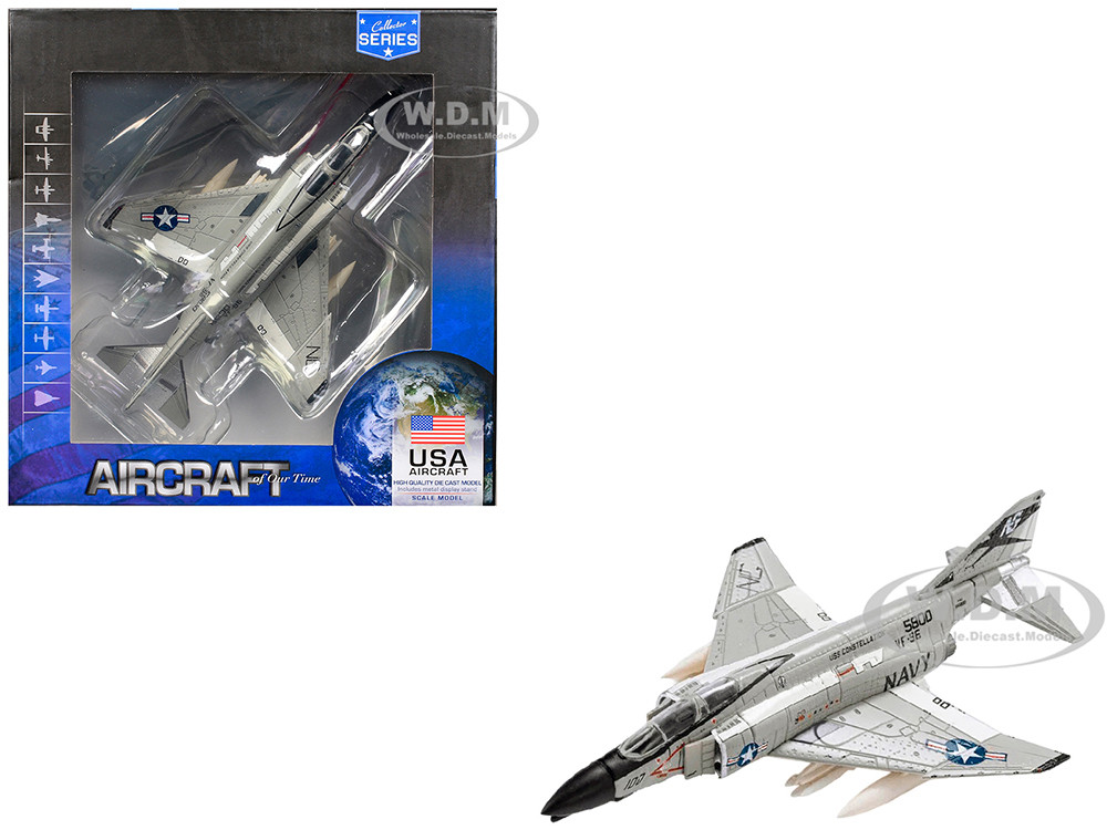 McDonnell Douglas F-4 Phantom II Aircraft "VF-96 Fighting Falcons, Showtime 100, Lieutenant Randy Cunningham, USS Constellation, Vietnam" (1972) United States Navy "Collector Series" 1/144 Diecast Model by Air Force 1 diecast model