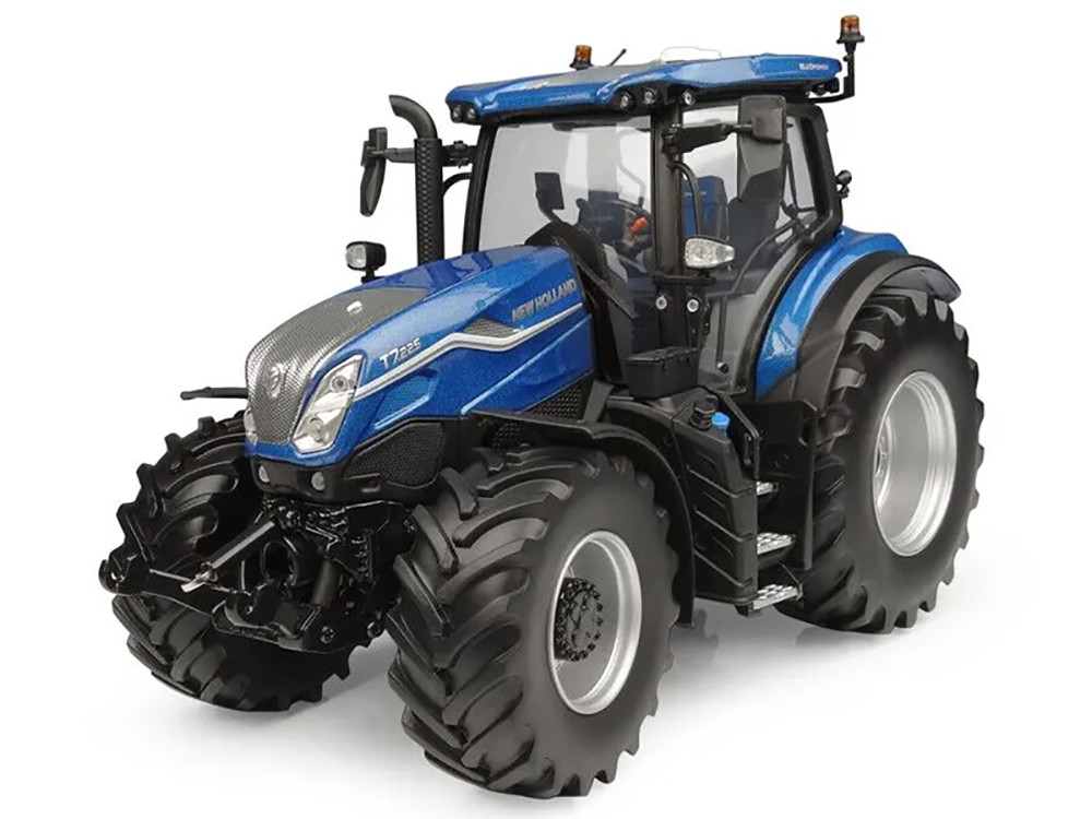 New Holland T7.225 Tractor Blue Power Metallic 1/32 Diecast Model by Universal Hobbies diecast model