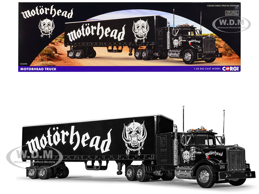 "Motorhead" Transport Truck Black 1/50 Diecast Model by Corgi diecast model