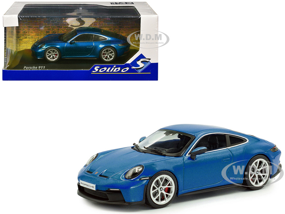 2023 Porsche 911 (992) GT3 Touring South Sea Blue Metallic 1/43 Diecast Model Car by Solido diecast model