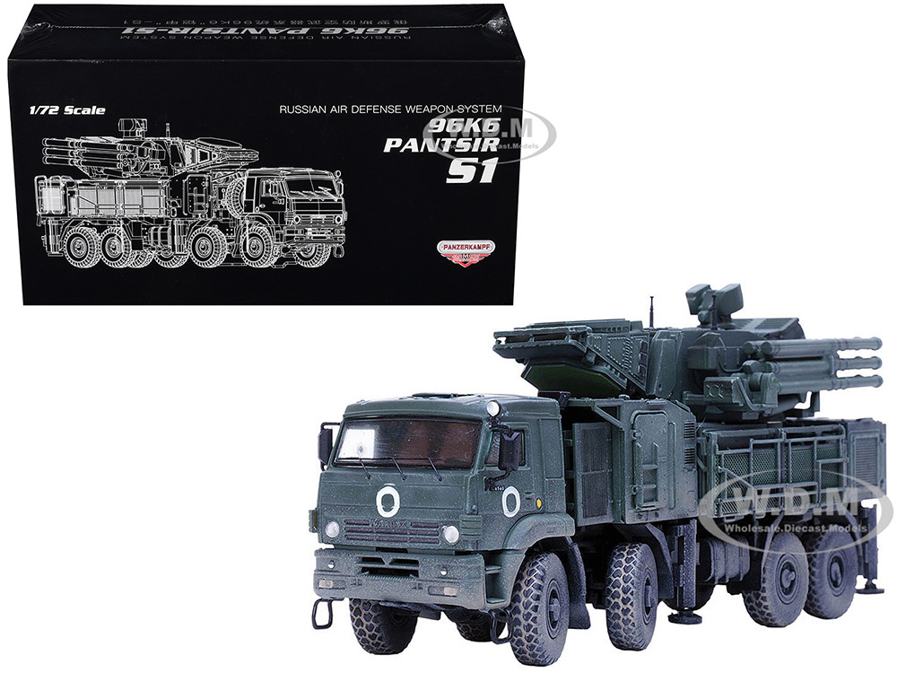 Pantsir S1 96K6 Self-Propelled Air Defense Weapon System "Ukraine War" Russian Army "Armor Premium" Series 1/72 Diecast Model by Panzerkampf diecast model
